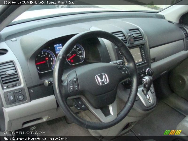Taffeta White / Gray 2010 Honda CR-V EX-L AWD