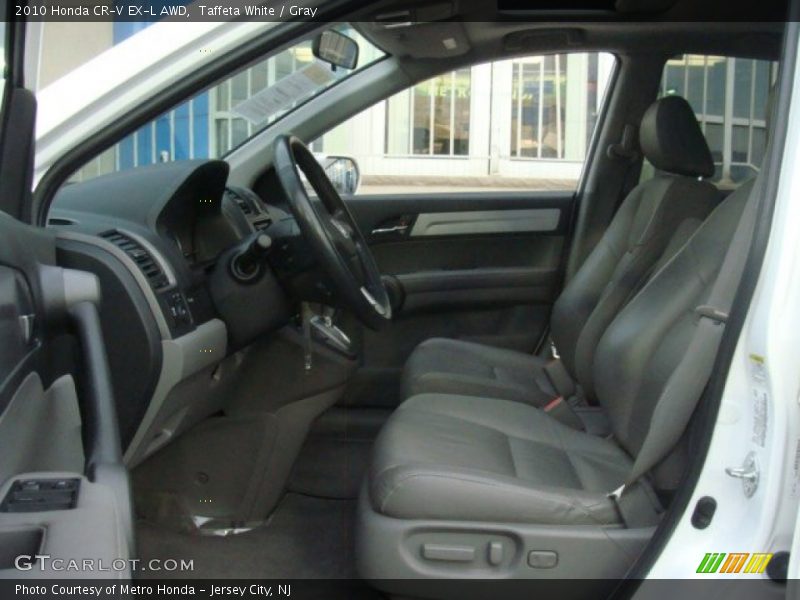 Taffeta White / Gray 2010 Honda CR-V EX-L AWD