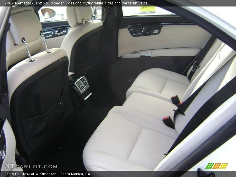 designo Mystic White / designo Porcelain Beige 2007 Mercedes-Benz S 550 Sedan