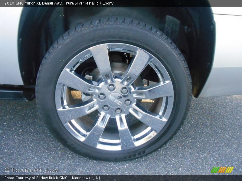 Pure Silver Metallic / Ebony 2010 GMC Yukon XL Denali AWD