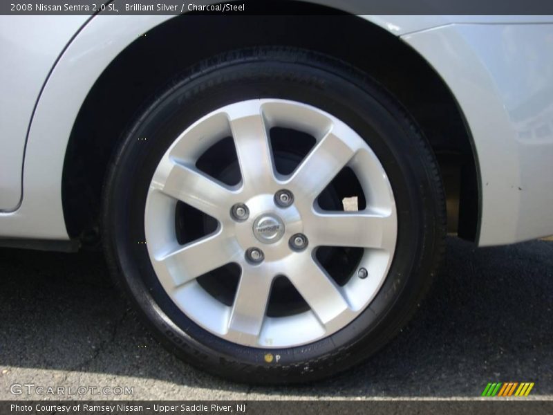 Brilliant Silver / Charcoal/Steel 2008 Nissan Sentra 2.0 SL