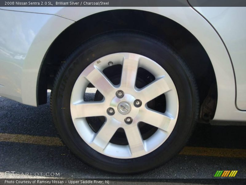 Brilliant Silver / Charcoal/Steel 2008 Nissan Sentra 2.0 SL