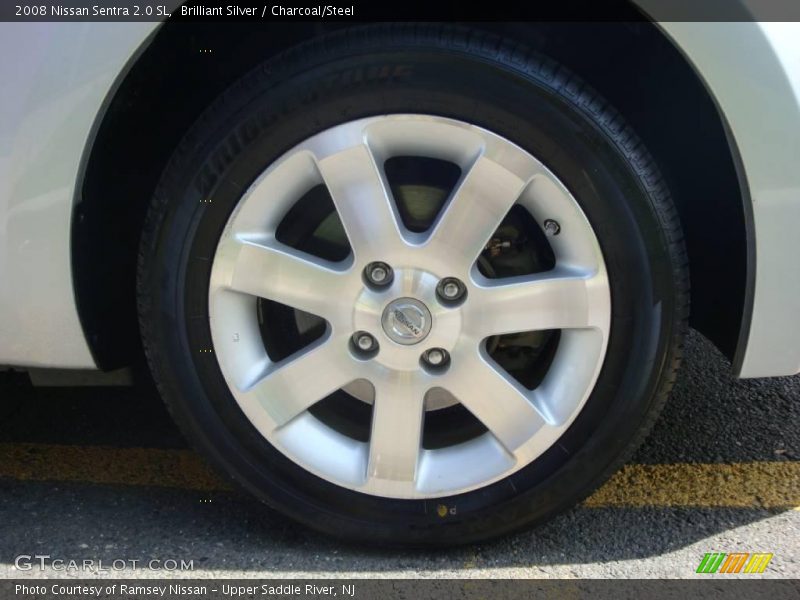 Brilliant Silver / Charcoal/Steel 2008 Nissan Sentra 2.0 SL