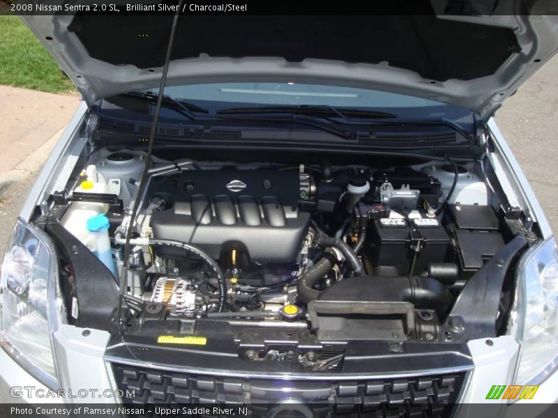 Brilliant Silver / Charcoal/Steel 2008 Nissan Sentra 2.0 SL