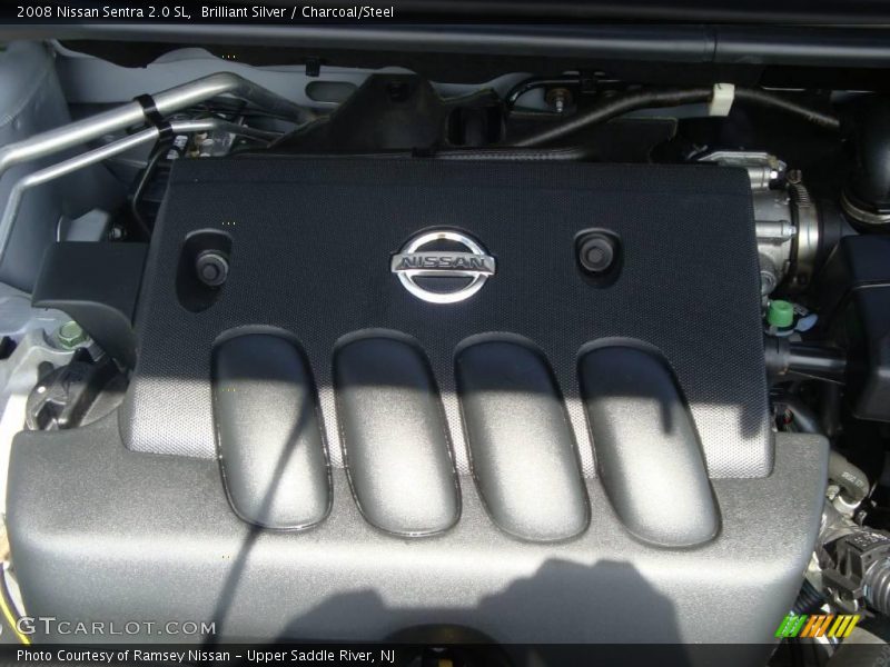 Brilliant Silver / Charcoal/Steel 2008 Nissan Sentra 2.0 SL
