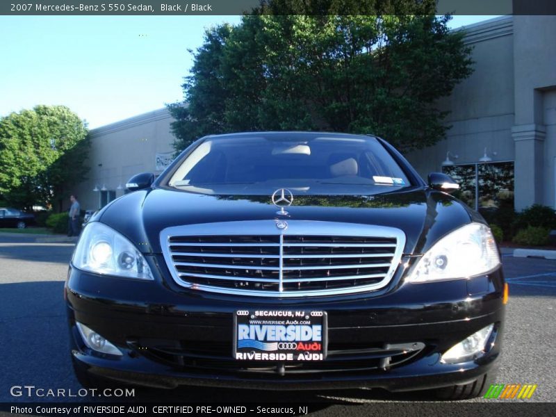 Black / Black 2007 Mercedes-Benz S 550 Sedan