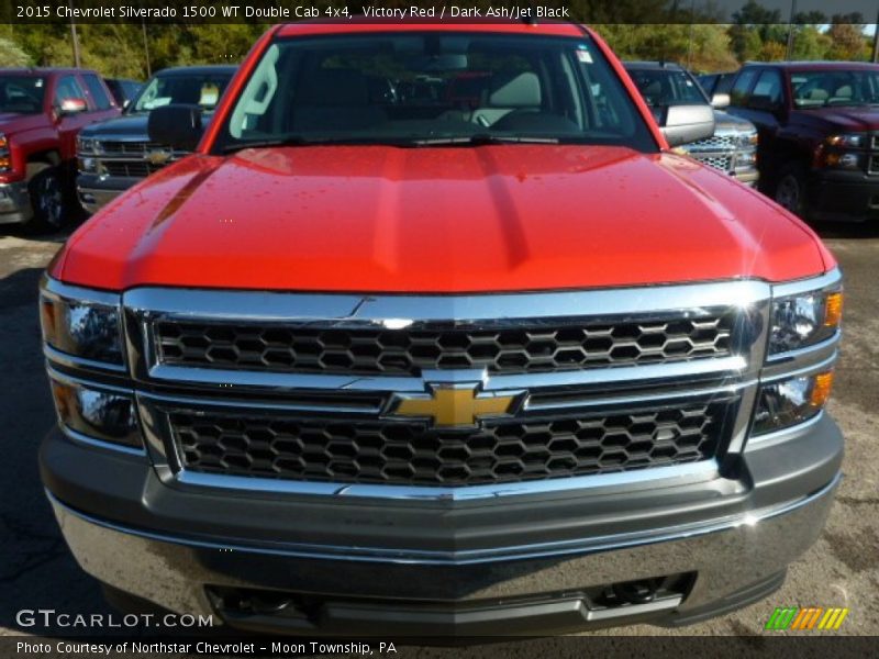 Victory Red / Dark Ash/Jet Black 2015 Chevrolet Silverado 1500 WT Double Cab 4x4
