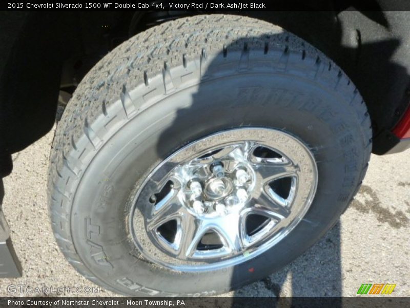 Victory Red / Dark Ash/Jet Black 2015 Chevrolet Silverado 1500 WT Double Cab 4x4