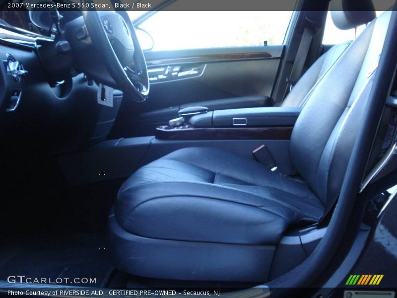 Black / Black 2007 Mercedes-Benz S 550 Sedan