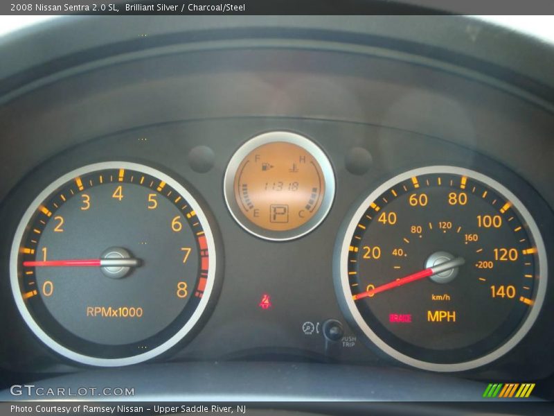 Brilliant Silver / Charcoal/Steel 2008 Nissan Sentra 2.0 SL