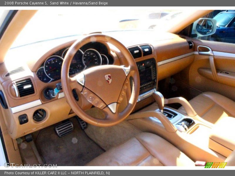 Sand White / Havanna/Sand Beige 2008 Porsche Cayenne S