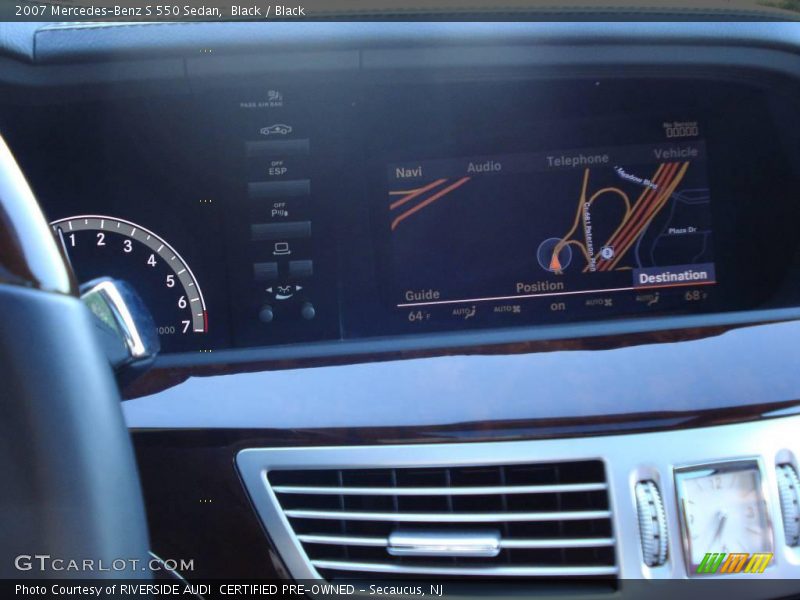 Black / Black 2007 Mercedes-Benz S 550 Sedan