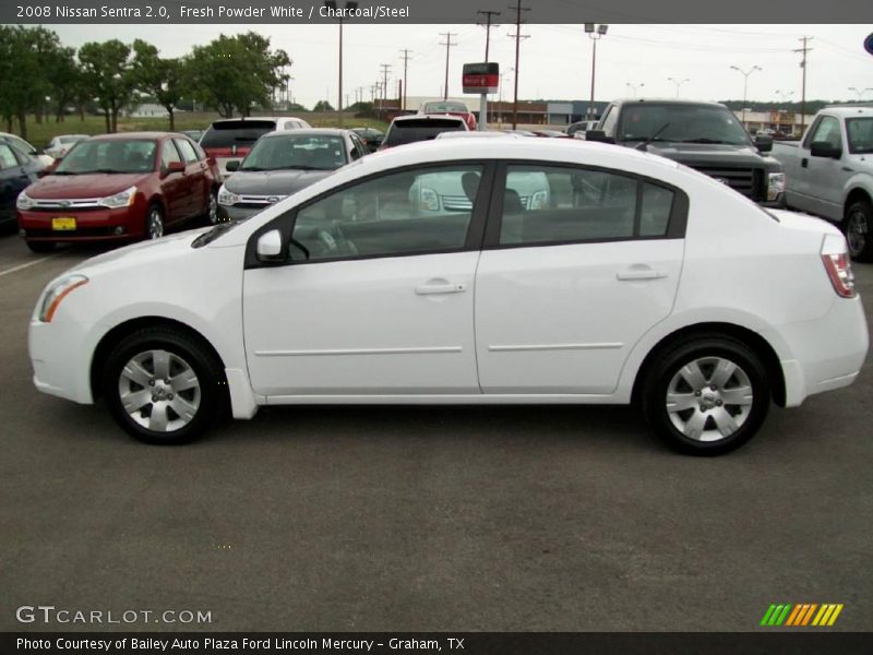 Fresh Powder White / Charcoal/Steel 2008 Nissan Sentra 2.0