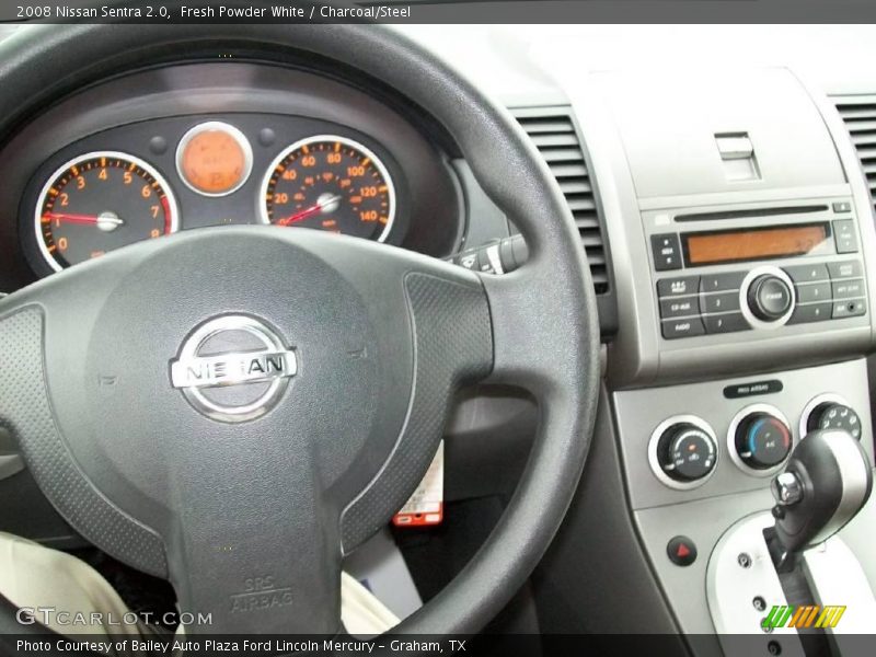 Fresh Powder White / Charcoal/Steel 2008 Nissan Sentra 2.0