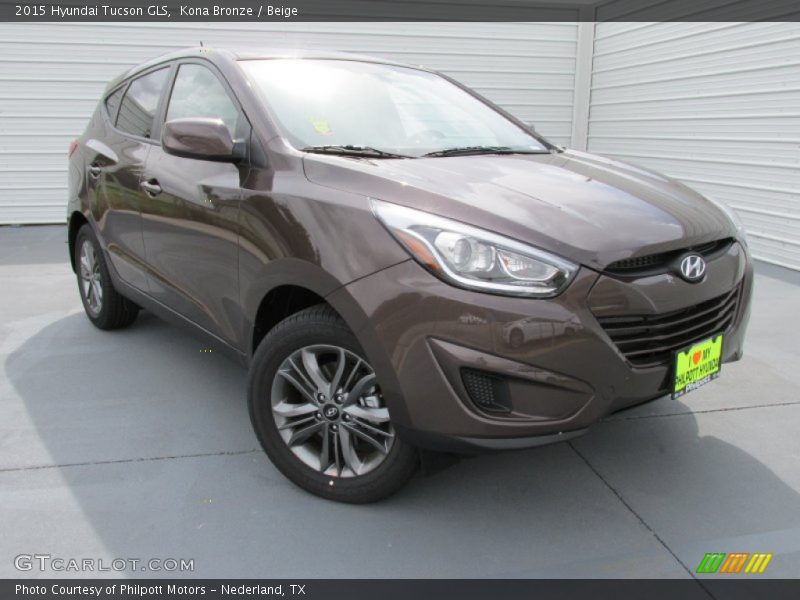 Kona Bronze / Beige 2015 Hyundai Tucson GLS