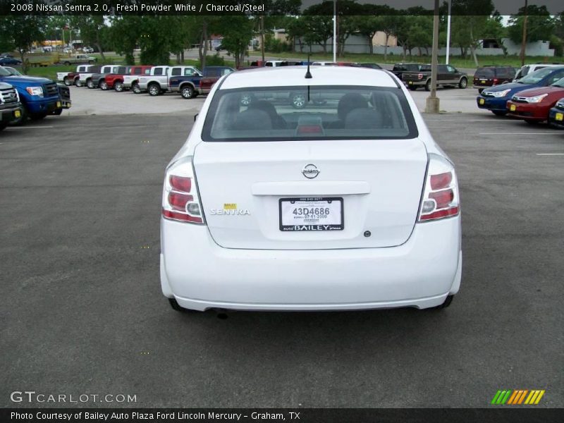 Fresh Powder White / Charcoal/Steel 2008 Nissan Sentra 2.0