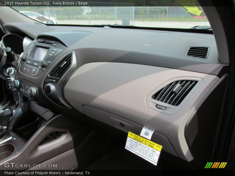 Kona Bronze / Beige 2015 Hyundai Tucson GLS