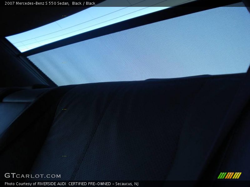 Black / Black 2007 Mercedes-Benz S 550 Sedan
