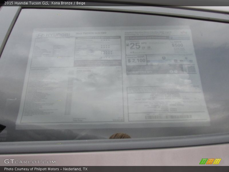 Kona Bronze / Beige 2015 Hyundai Tucson GLS