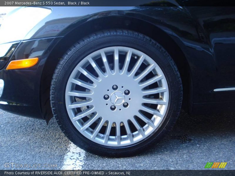 Black / Black 2007 Mercedes-Benz S 550 Sedan