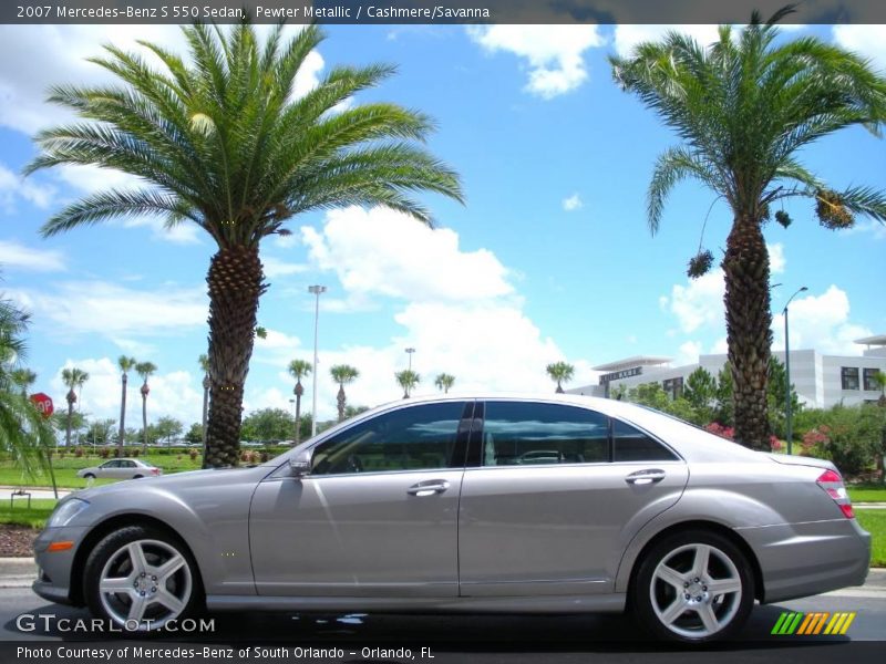 Pewter Metallic / Cashmere/Savanna 2007 Mercedes-Benz S 550 Sedan