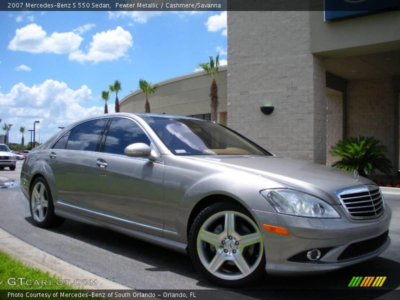Pewter Metallic / Cashmere/Savanna 2007 Mercedes-Benz S 550 Sedan