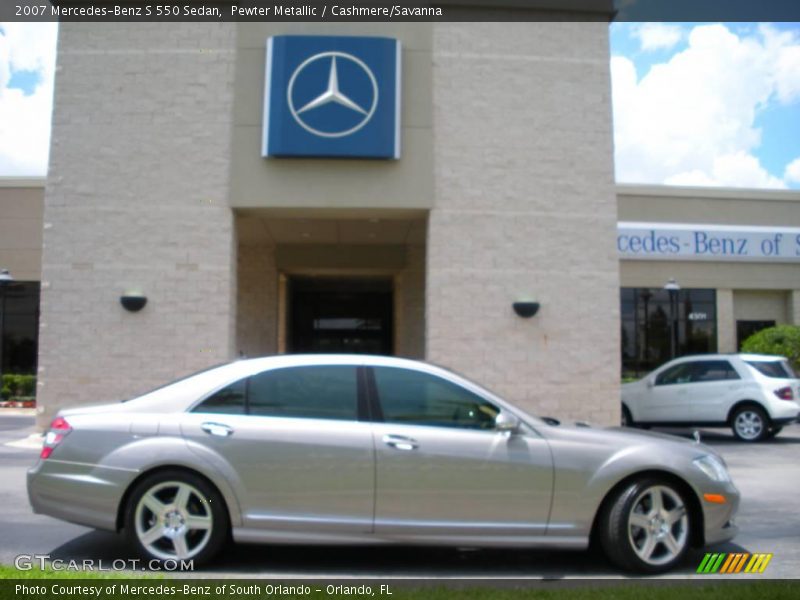 Pewter Metallic / Cashmere/Savanna 2007 Mercedes-Benz S 550 Sedan