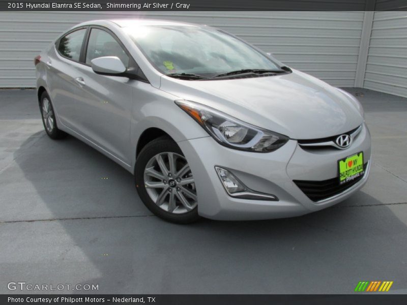 Shimmering Air Silver / Gray 2015 Hyundai Elantra SE Sedan
