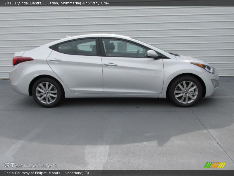 Shimmering Air Silver / Gray 2015 Hyundai Elantra SE Sedan