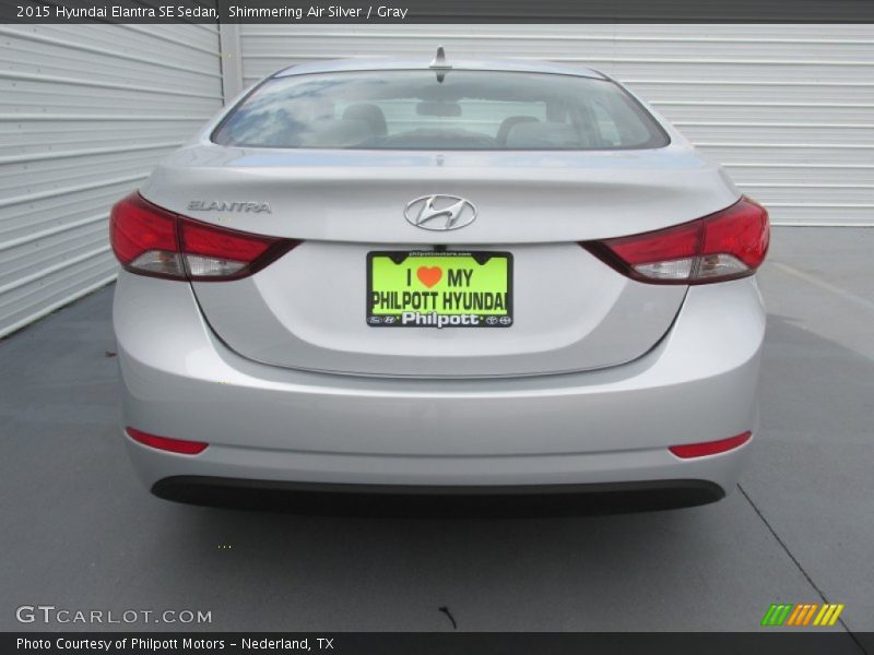 Shimmering Air Silver / Gray 2015 Hyundai Elantra SE Sedan