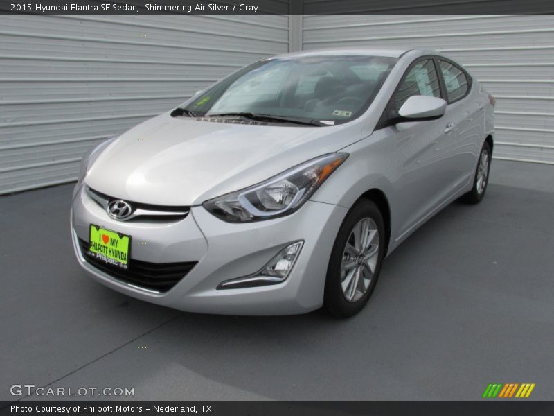 Shimmering Air Silver / Gray 2015 Hyundai Elantra SE Sedan