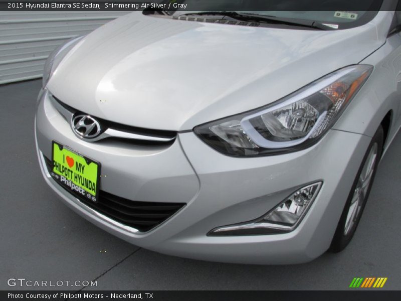 Shimmering Air Silver / Gray 2015 Hyundai Elantra SE Sedan