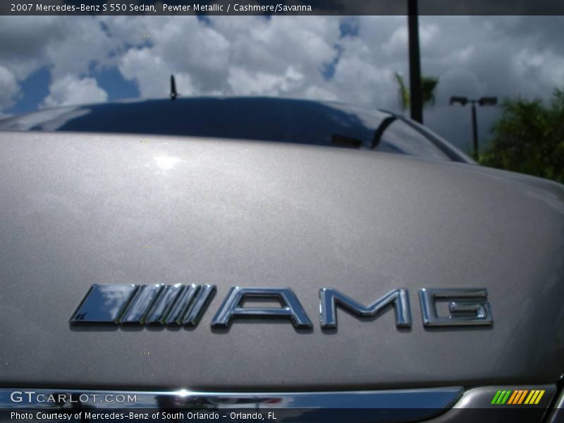 Pewter Metallic / Cashmere/Savanna 2007 Mercedes-Benz S 550 Sedan