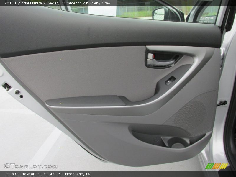 Shimmering Air Silver / Gray 2015 Hyundai Elantra SE Sedan