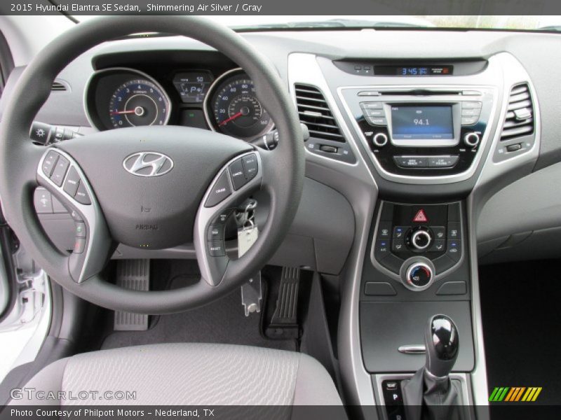 Shimmering Air Silver / Gray 2015 Hyundai Elantra SE Sedan