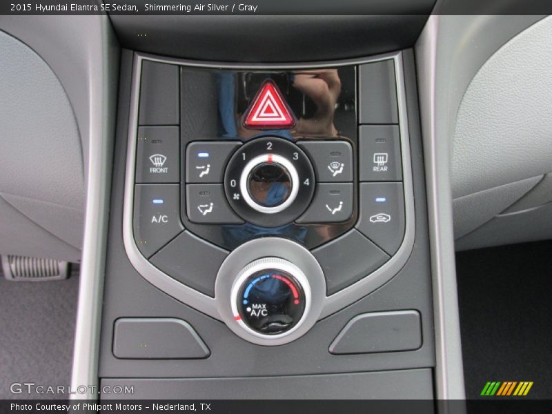Shimmering Air Silver / Gray 2015 Hyundai Elantra SE Sedan