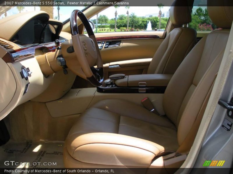 Pewter Metallic / Cashmere/Savanna 2007 Mercedes-Benz S 550 Sedan