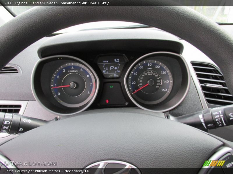 Shimmering Air Silver / Gray 2015 Hyundai Elantra SE Sedan