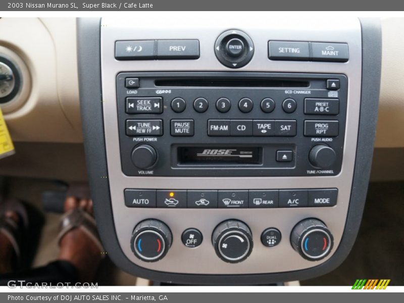 Controls of 2003 Murano SL