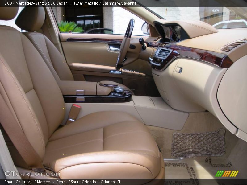 Pewter Metallic / Cashmere/Savanna 2007 Mercedes-Benz S 550 Sedan