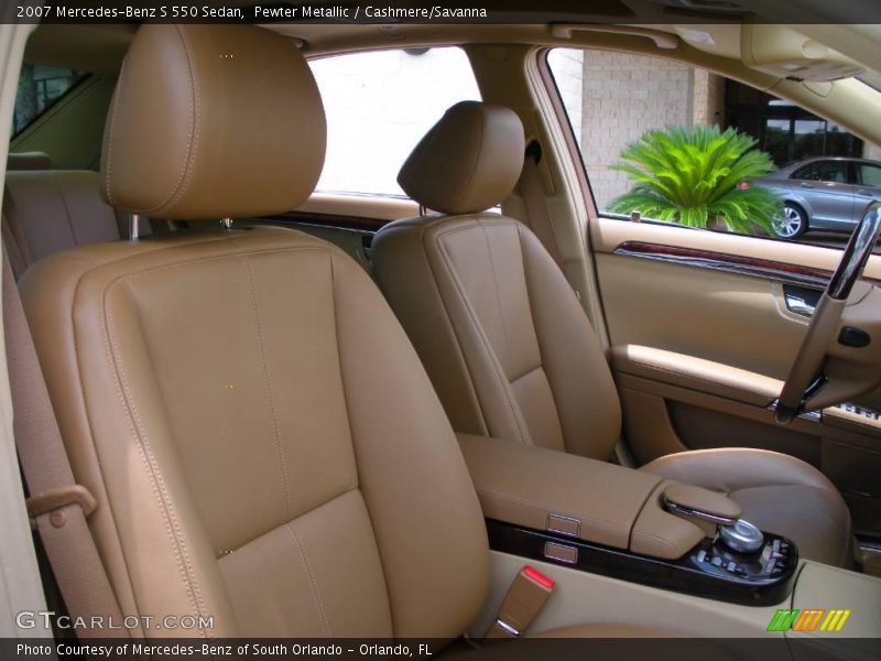 Pewter Metallic / Cashmere/Savanna 2007 Mercedes-Benz S 550 Sedan