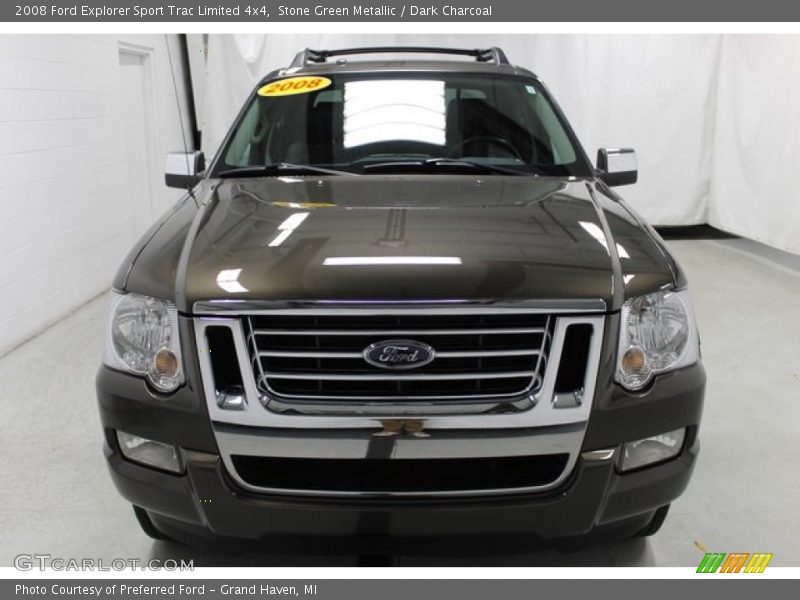 Stone Green Metallic / Dark Charcoal 2008 Ford Explorer Sport Trac Limited 4x4