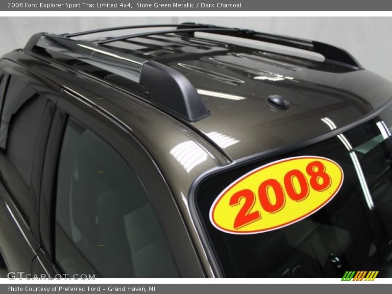 Stone Green Metallic / Dark Charcoal 2008 Ford Explorer Sport Trac Limited 4x4