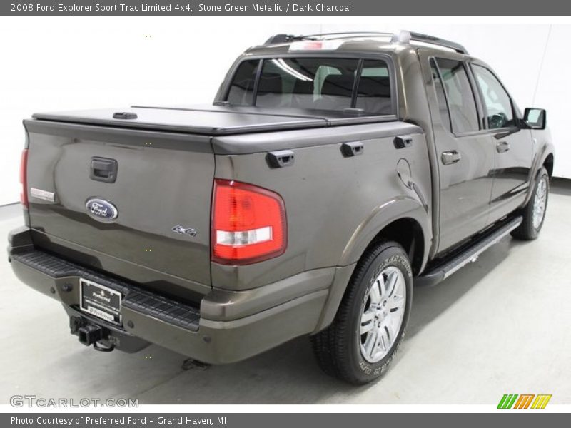 Stone Green Metallic / Dark Charcoal 2008 Ford Explorer Sport Trac Limited 4x4