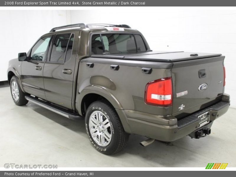 Stone Green Metallic / Dark Charcoal 2008 Ford Explorer Sport Trac Limited 4x4