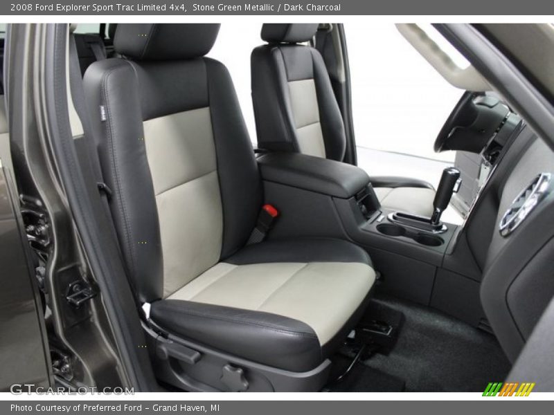 Stone Green Metallic / Dark Charcoal 2008 Ford Explorer Sport Trac Limited 4x4