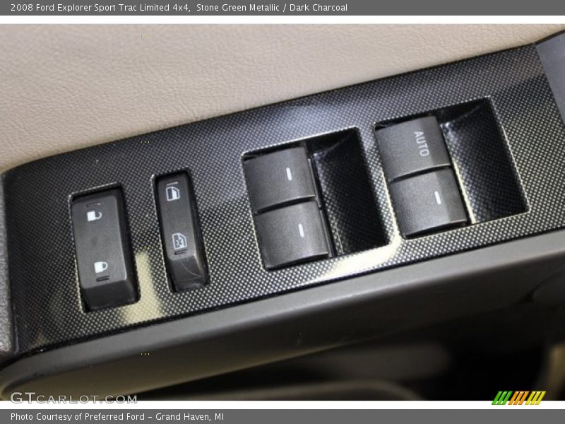 Stone Green Metallic / Dark Charcoal 2008 Ford Explorer Sport Trac Limited 4x4
