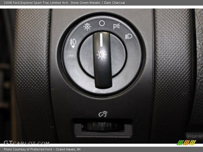 Stone Green Metallic / Dark Charcoal 2008 Ford Explorer Sport Trac Limited 4x4