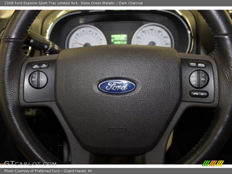 Stone Green Metallic / Dark Charcoal 2008 Ford Explorer Sport Trac Limited 4x4