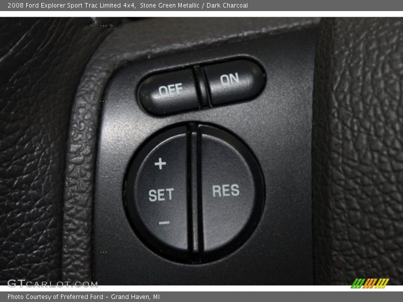 Stone Green Metallic / Dark Charcoal 2008 Ford Explorer Sport Trac Limited 4x4
